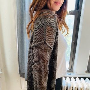 Earthy Sage Long Cardigan